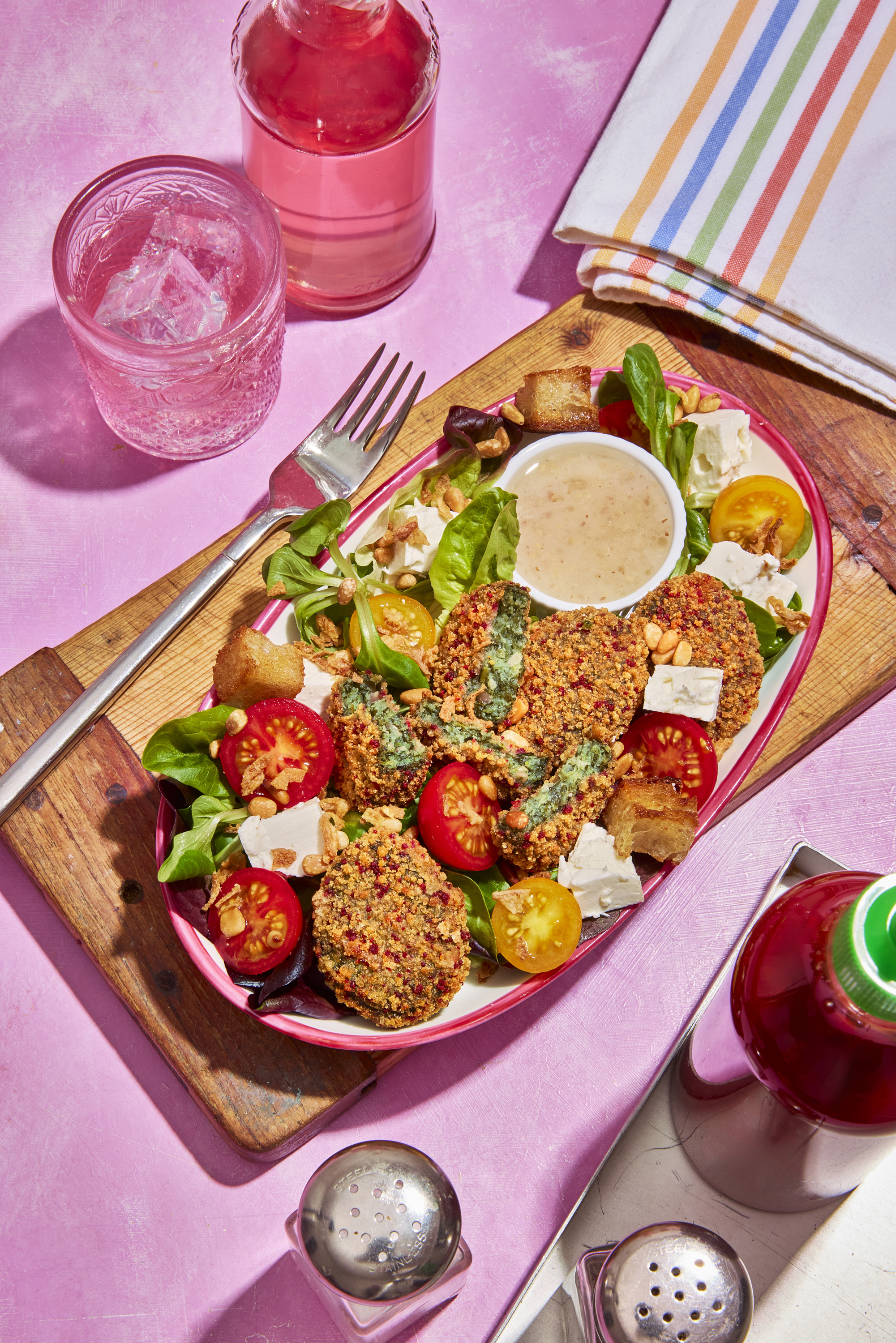 Crunchy Spinach Bites Salad