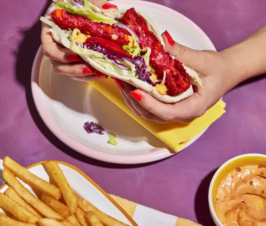 The Bean & Beet Pitta