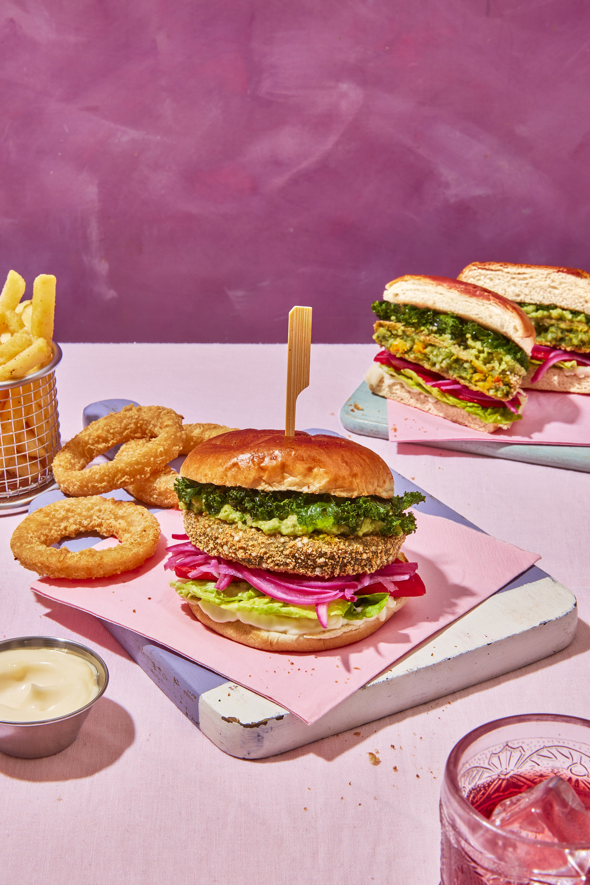 The Pumpkin & Spinach Burger