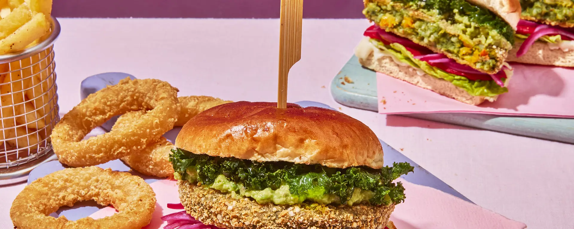 The Pumpkin & Spinach Burger