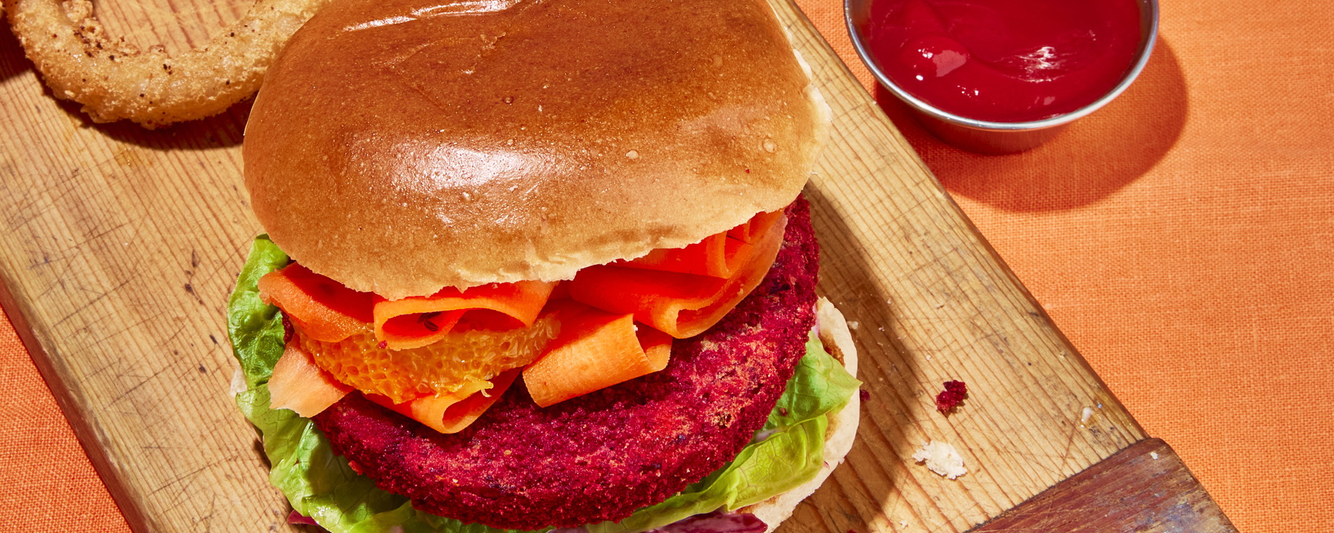 The Vegan Bean & Beet Burger