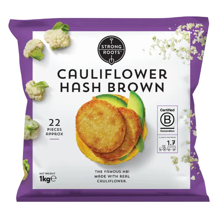 Cauliflower Hash Brown pack shot
